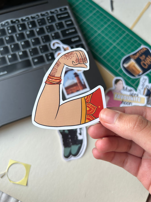 Desi Girl Power Sticker