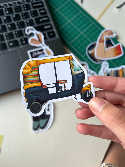 Rickshaw Sticker