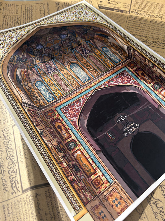 Wazir Khan Mosque Art Print