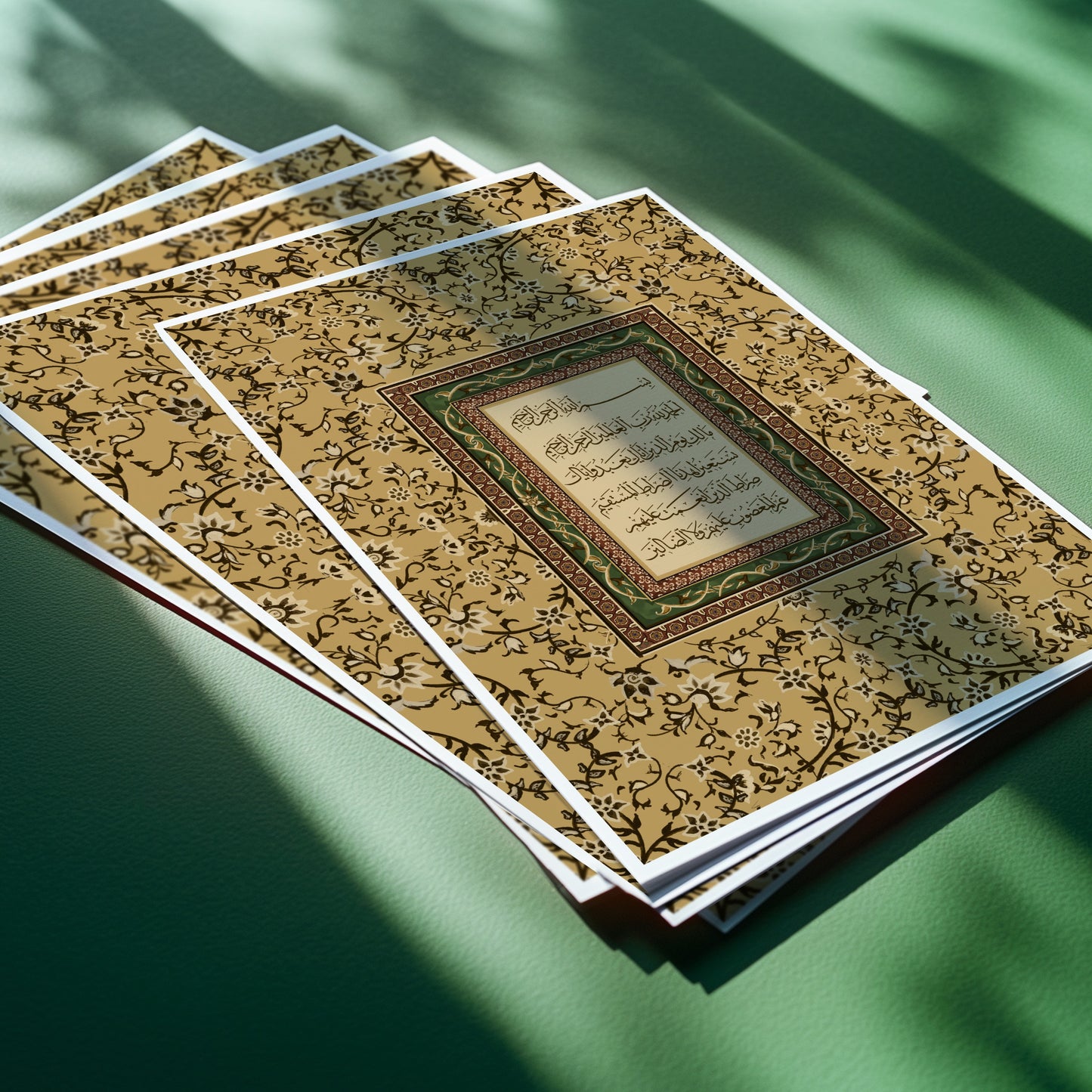 Mughal-Inspired Quran Art Print – Surah Al-Fatiha